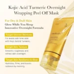 Medicube Kojic Acid Turmeric Overnight Wrapping Peel Off Mask 75ml - Image 5