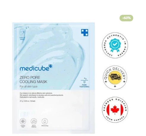Medicube Zero Pore Cooling Mask 27g (1 PC)