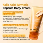 Kojic Acid Turmeric Capsule Body Cream - Image 3